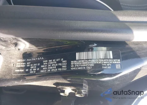 2017 Fiat 500X Pop Fwd from USA, damaged, VIN ZFBCFXAB8HP576882